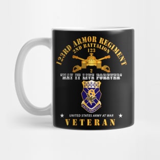 2nd Battalion 123rd Armor Regiment, May it Live Forever - Veteran W DUI - Br X 300 Mug